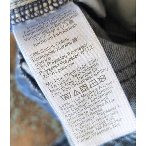 J Crew Paper Bag Jeans Size 26P Belted Strait Leg Denim BX565 High Waist Stretch - Picture 7 of 9